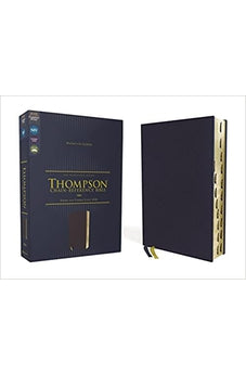 NIV Thompson Chain-Reference Bible, Leathersoft, Navy, Thumb Indexed, Red Letter, Comfort Print 9780310459828