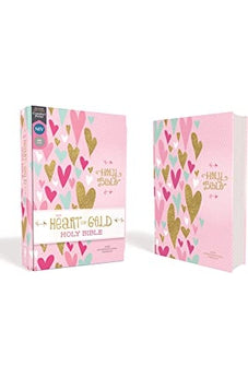 NIV Heart of Gold Holy Bible Hardcover Red Letter Edition Comfort Print 9780310768524