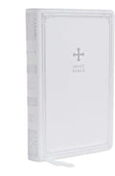 NRSV Catholic Bible Gift Edition Leathersoft White Comfort Print: Holy Bible 9780785230380