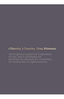 Bible Journal, NKJV - 1-2 Timothy, Titus, Philemon, Paperback, Comfort Print