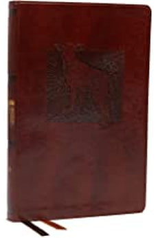 NET Bible, Thinline Art Edition, Large Print, Leathersoft, Brown, Comfort Print