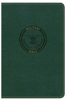 CSB Military Bible Green LeatherTouch