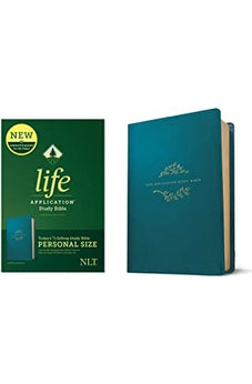 NLT Life Application Study Bible, Third Edition, Personal Size (LeatherLike, Teal Blue) 9781496440099