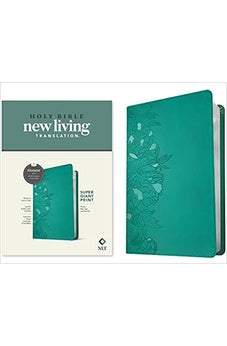 NLT Super Giant Print Bible, Filament Enabled Edition (Red Letter, LeatherLike, Peony Rich Teal) 9781496458117